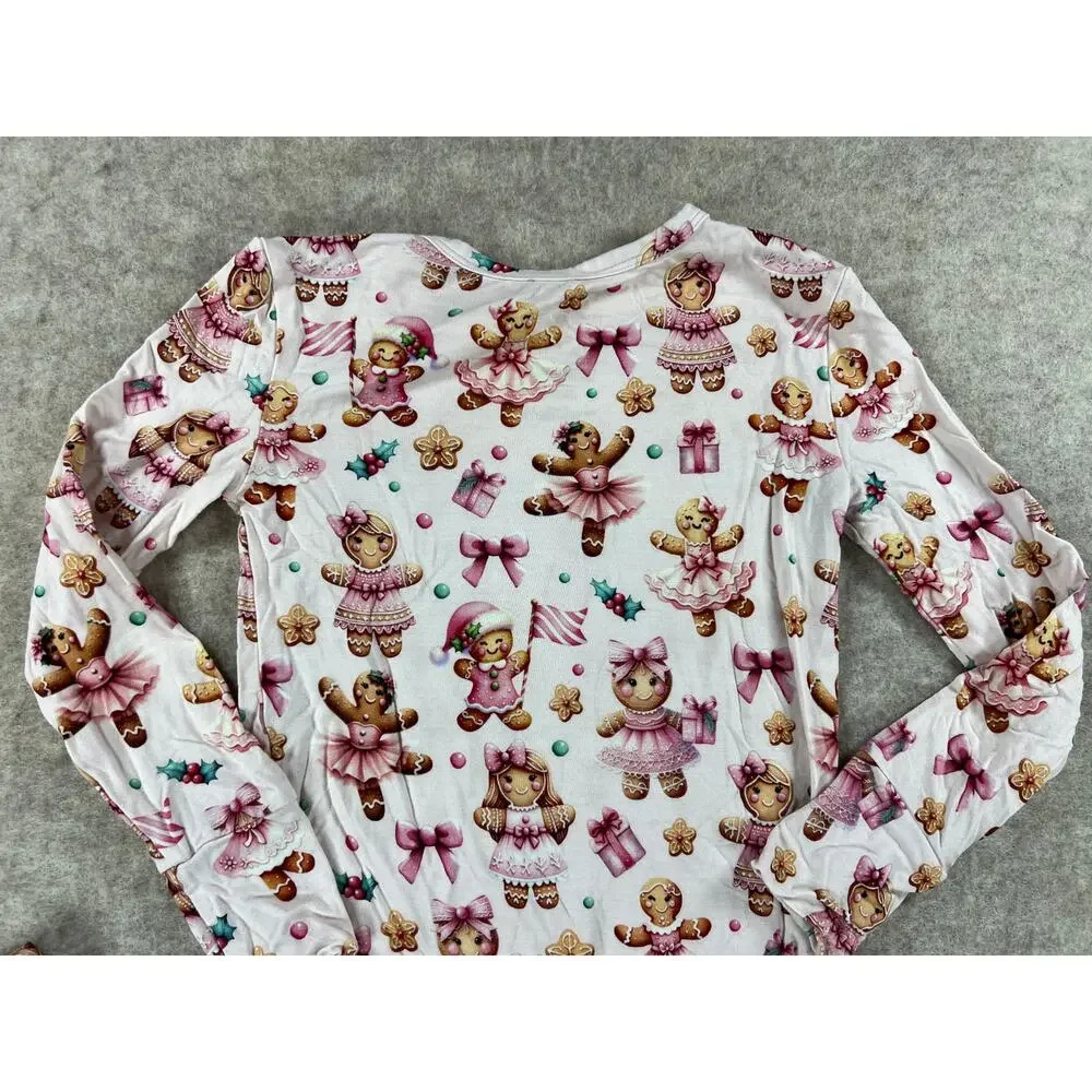 Posh Peanut Ginger Posh Bamboo Pajama Set Girls Size 5/6
